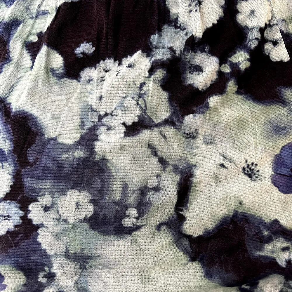 Vera Wang Blue Floral Sleeveless Dress - Image 7