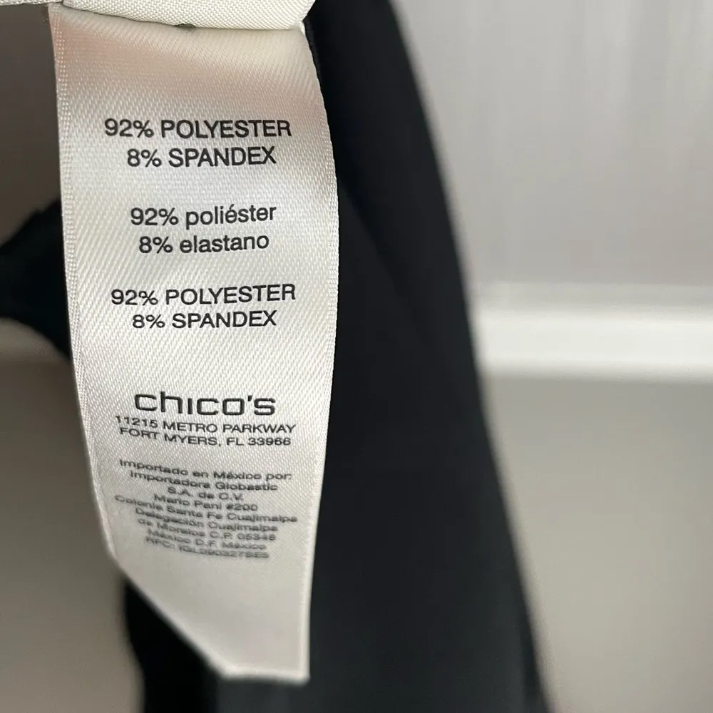 Chicos Pants Women’s Large Black Dress Career Work Trousers - Image 9