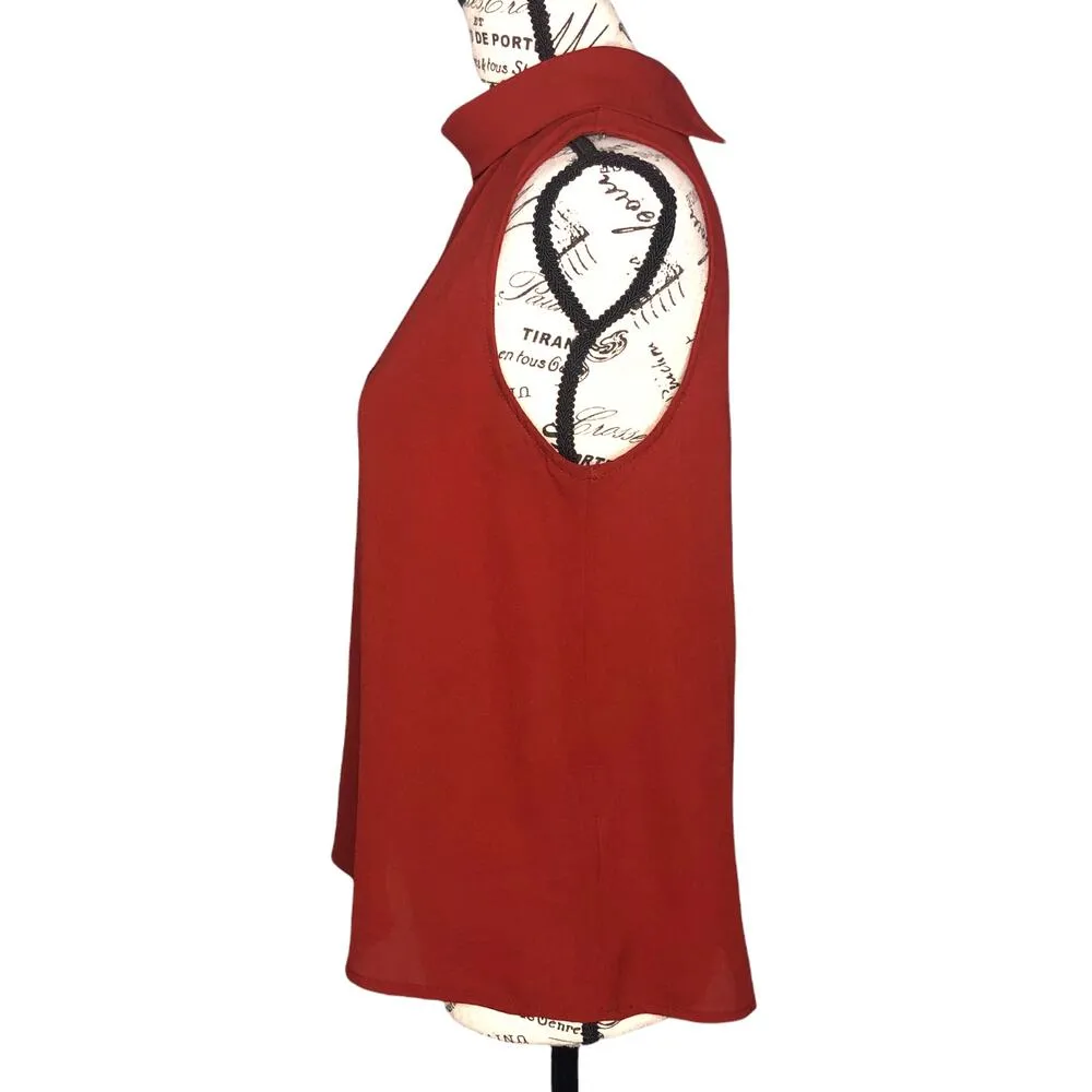 Sophie Rue SMALL Cherise Front Slit Detail Blouse - Stitch Fix Sleeveless Top - Image 3