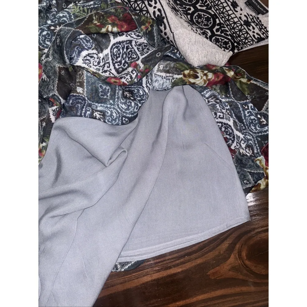 Hemant & Nandita Anthropologie XS Silk Skirt W/Embellished Cotton Bodice - Image 10