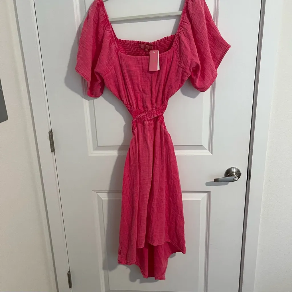NEW Simply Southern Summer Dress Plus Size XXL - Pink - Image 4