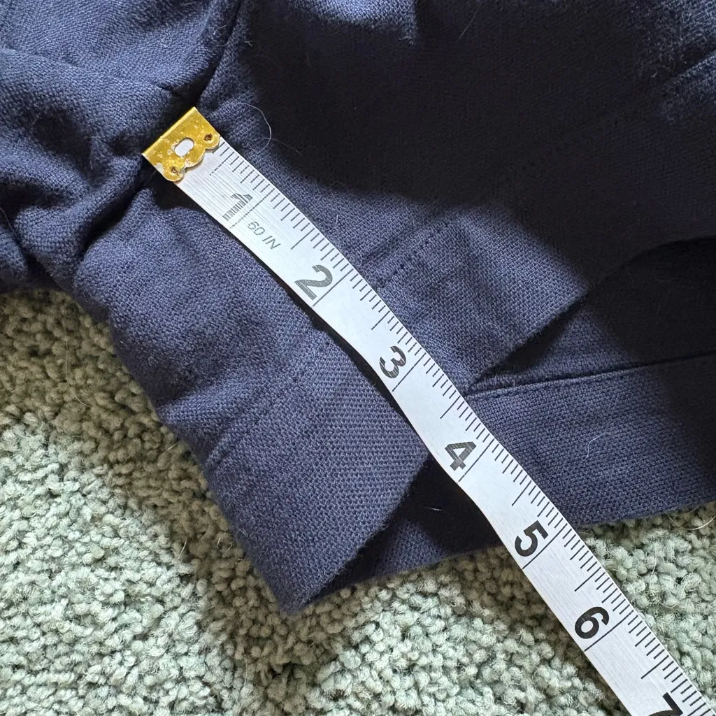 Boden Dark Blue Navy Shorts Womens Size 4 High Rise Preppy Classic - Image 4