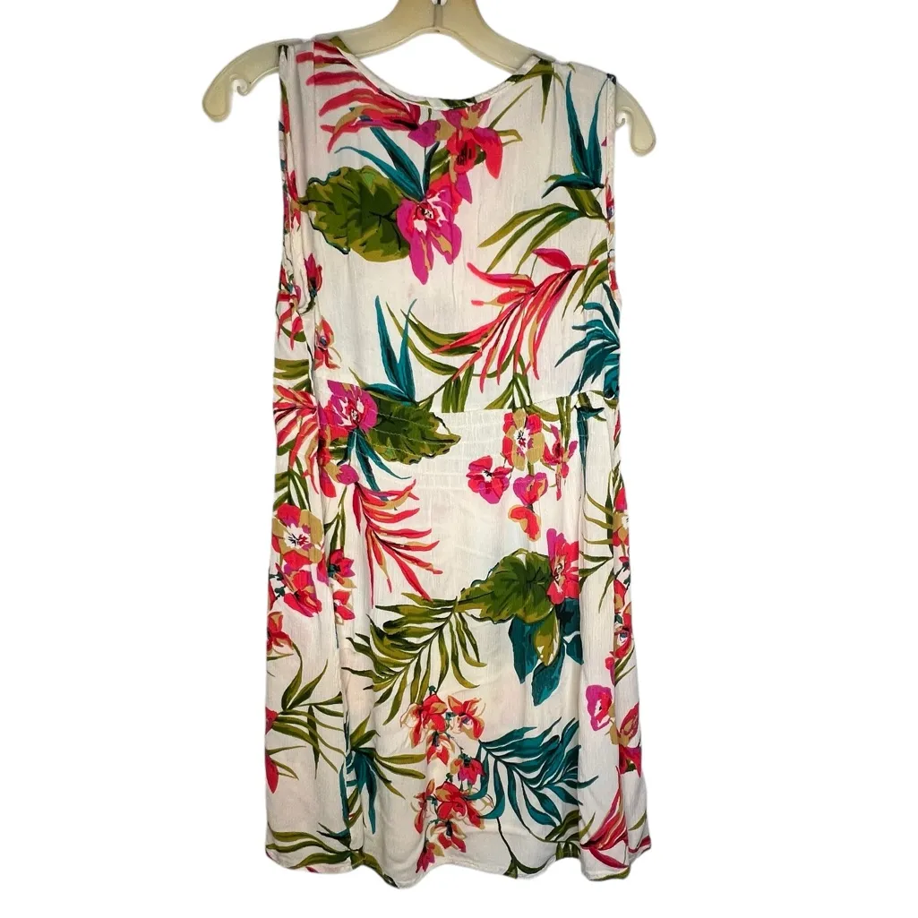 Vintage‎ Raya Sun Floral Dress Size L - Image 4