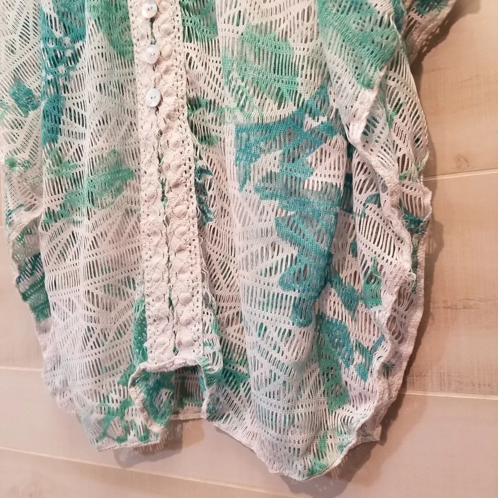 {M} Multiples Swim Cover Women's White Teal - Image 6