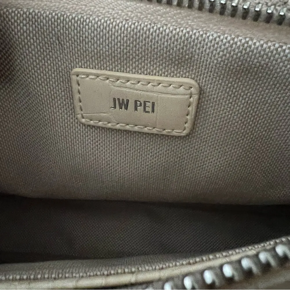 JW PEI Ivory Croc Eva Shoulder Handbag - Image 3