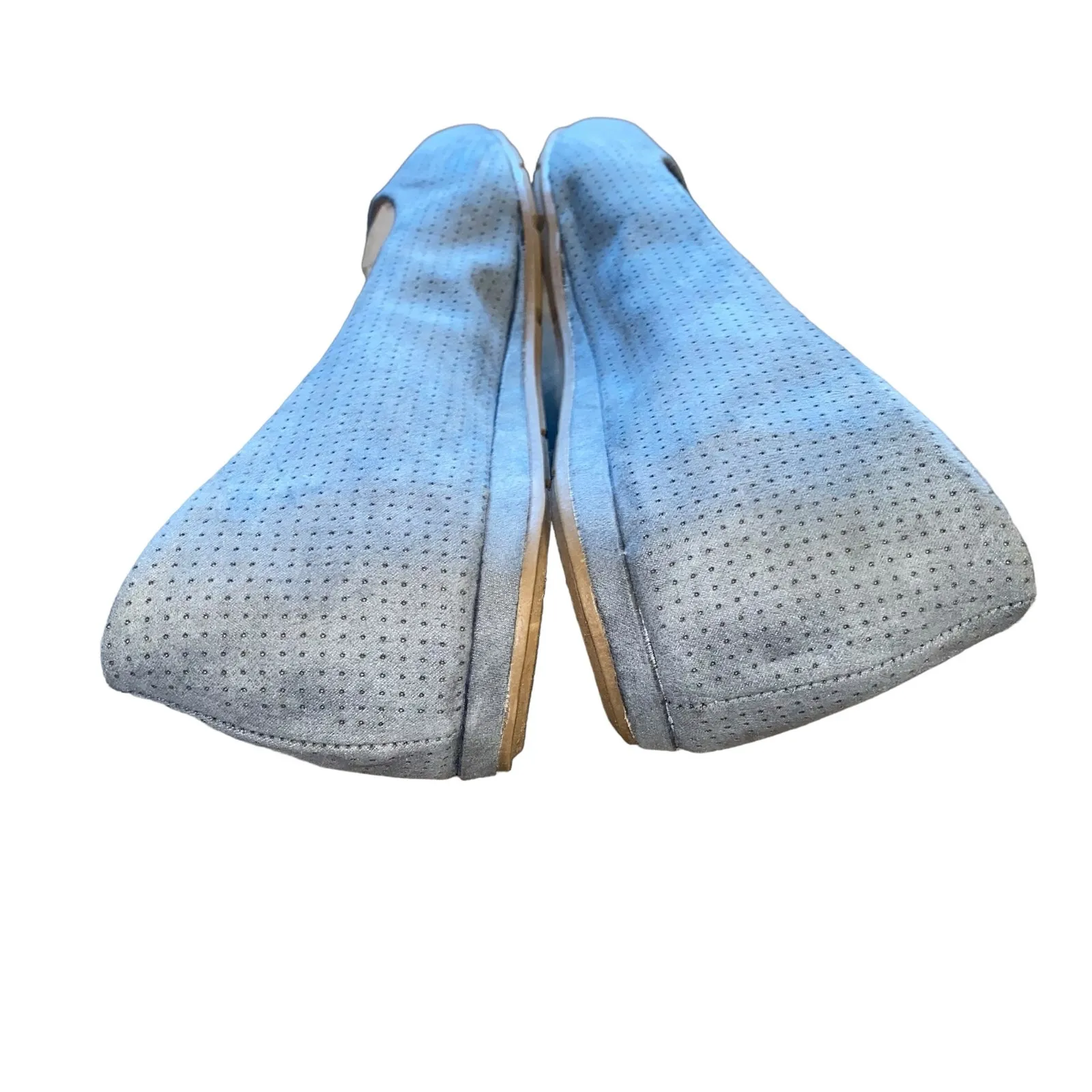 American Rag Cie Aellie Perforated Fabric Ballet Flat shoes blue size 11 NEW - Image 4