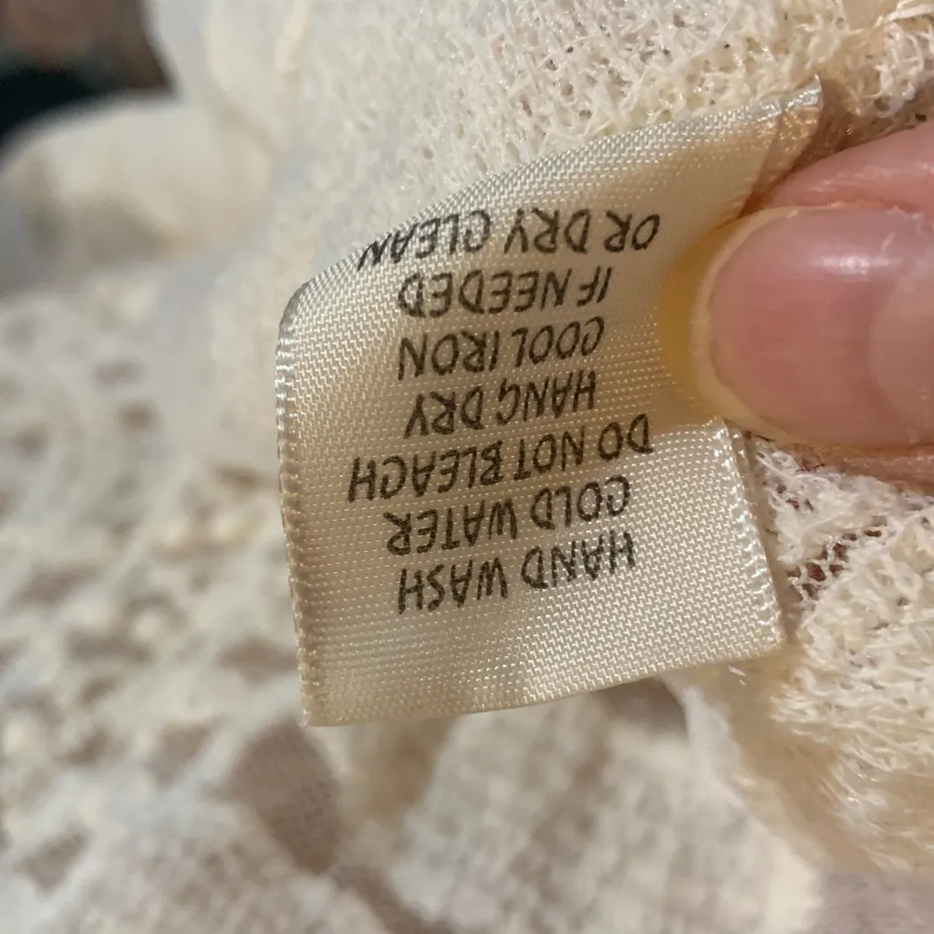 Adiva Cream Lace Duster Size M Size M - Image 7