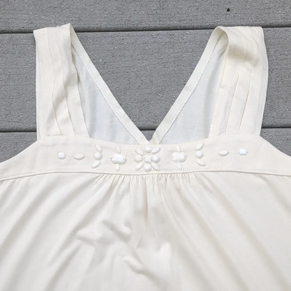 NWT A.N.A Jeweled Straight Neckline Sleeveless Top - Image 9