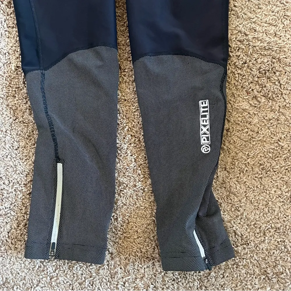 NWT Women’s Black Cycling Reflective Bib Tights with Padding Size 16 - Image 5