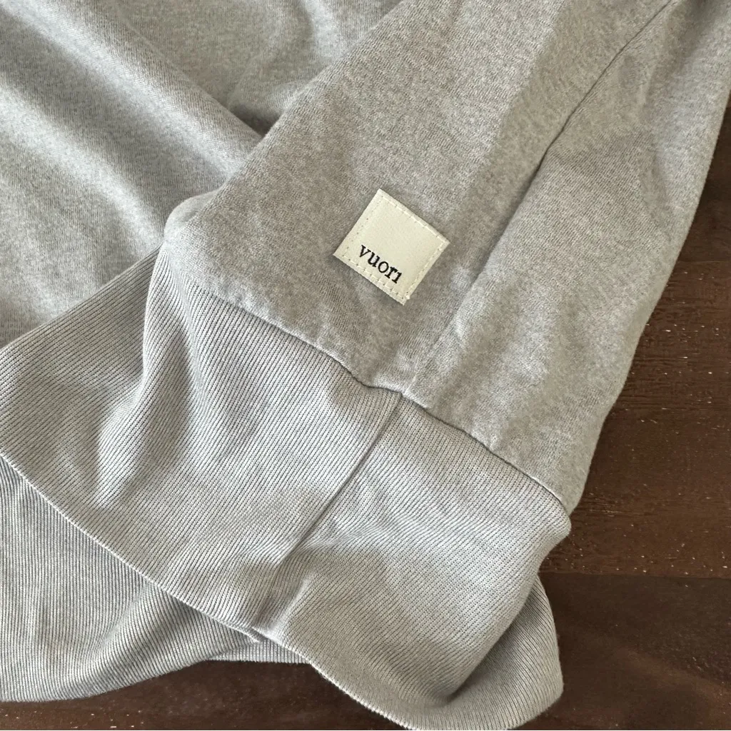 Vuori Daydream Crew Light Heather Grey Sweater - Image 5