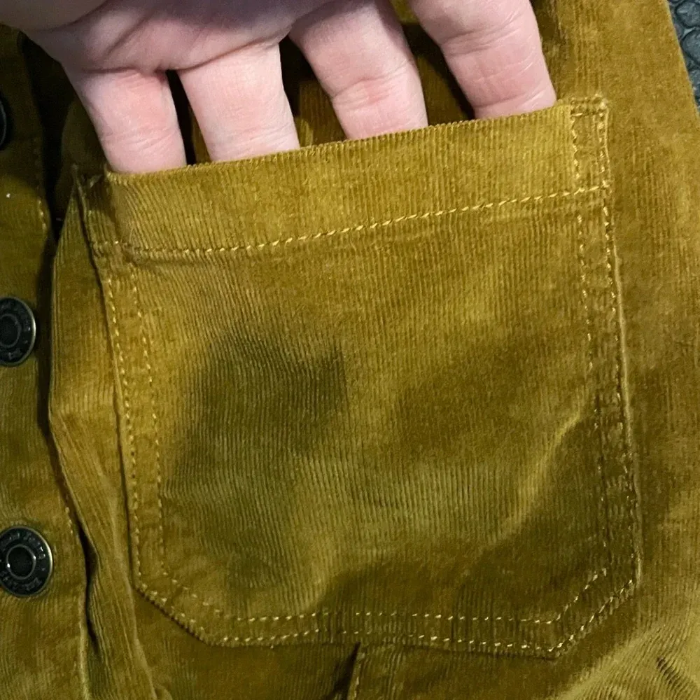 Mudd Junior‎ Brown Front Button Corduroy mini Skirt Size 0 - Image 3