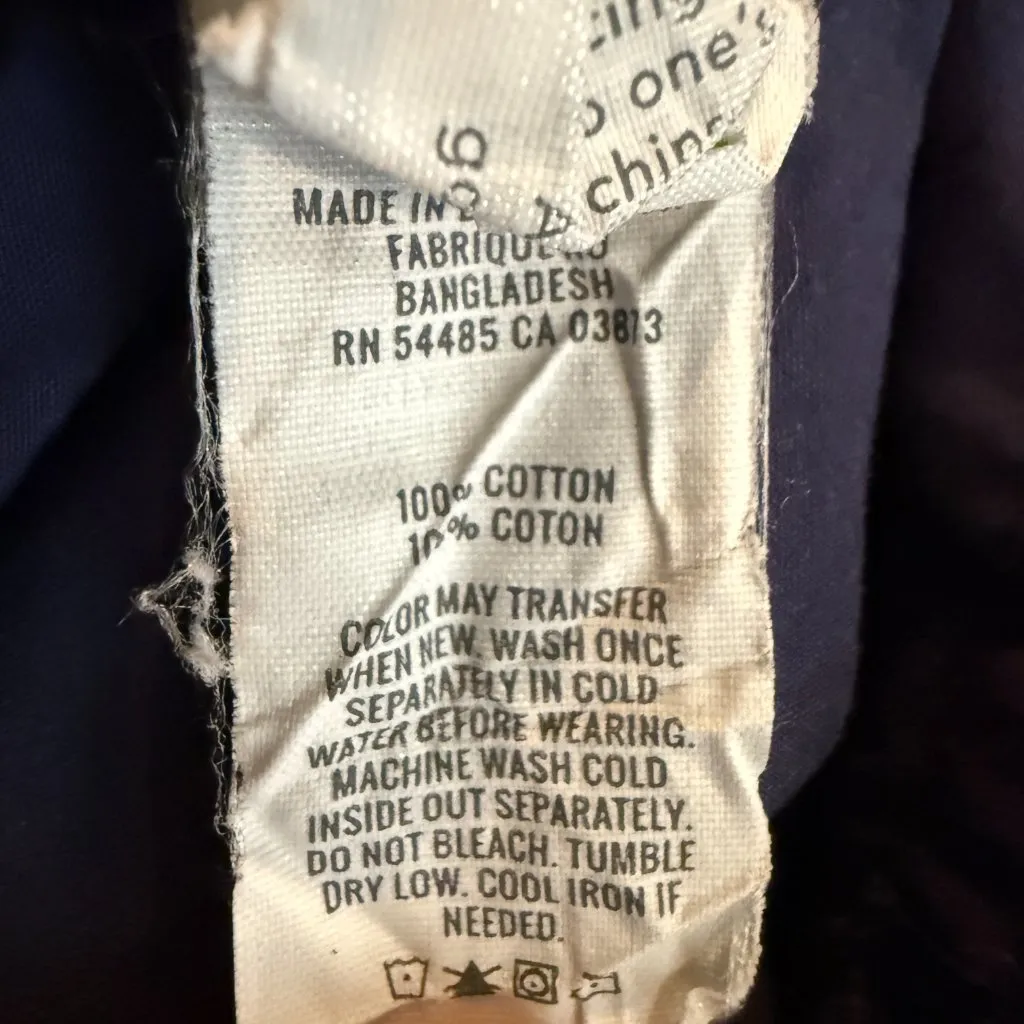 Aerie Avenue Baggy Cargo Pant Women's Small Blue Loose Poplin Adjustable Sporty - Image 17