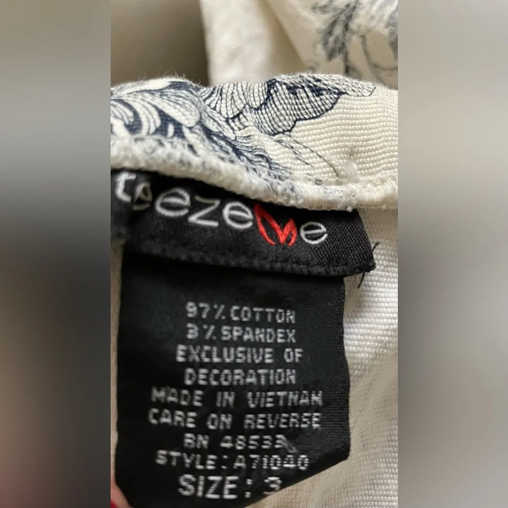 Teeze me white and blue strapless casual dress - Image 6