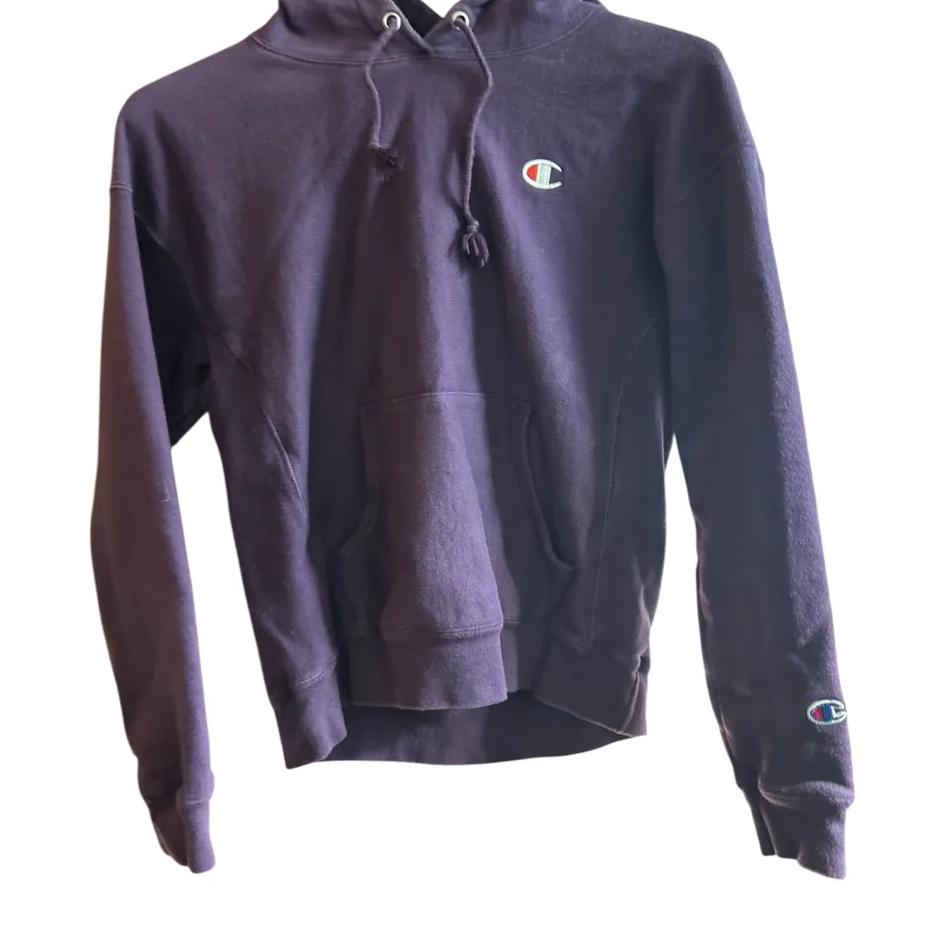 Champion women’s Purple Hoodie Size M‎ Pullover with Kangaroo Pocket - Image 7