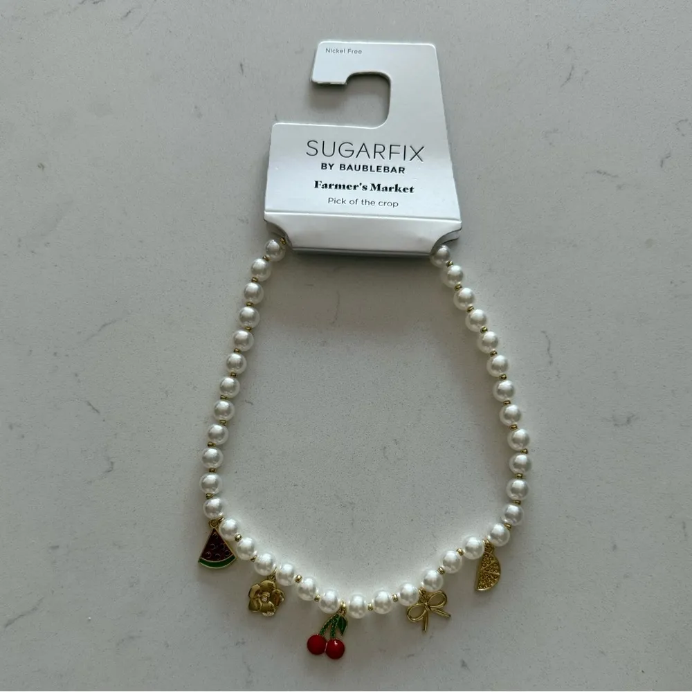 SUGARFIX by BaubleBar Farmer's Market Charm Pendant‎ Necklace - Multicolor - NWT - Image 4