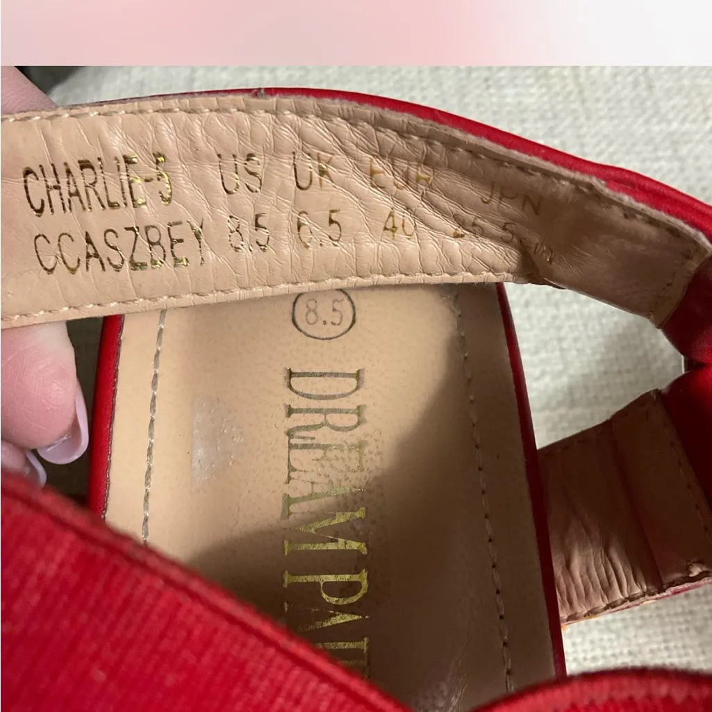 Dream Pairs Red Cross-Strap Sandals‎ - Image 5