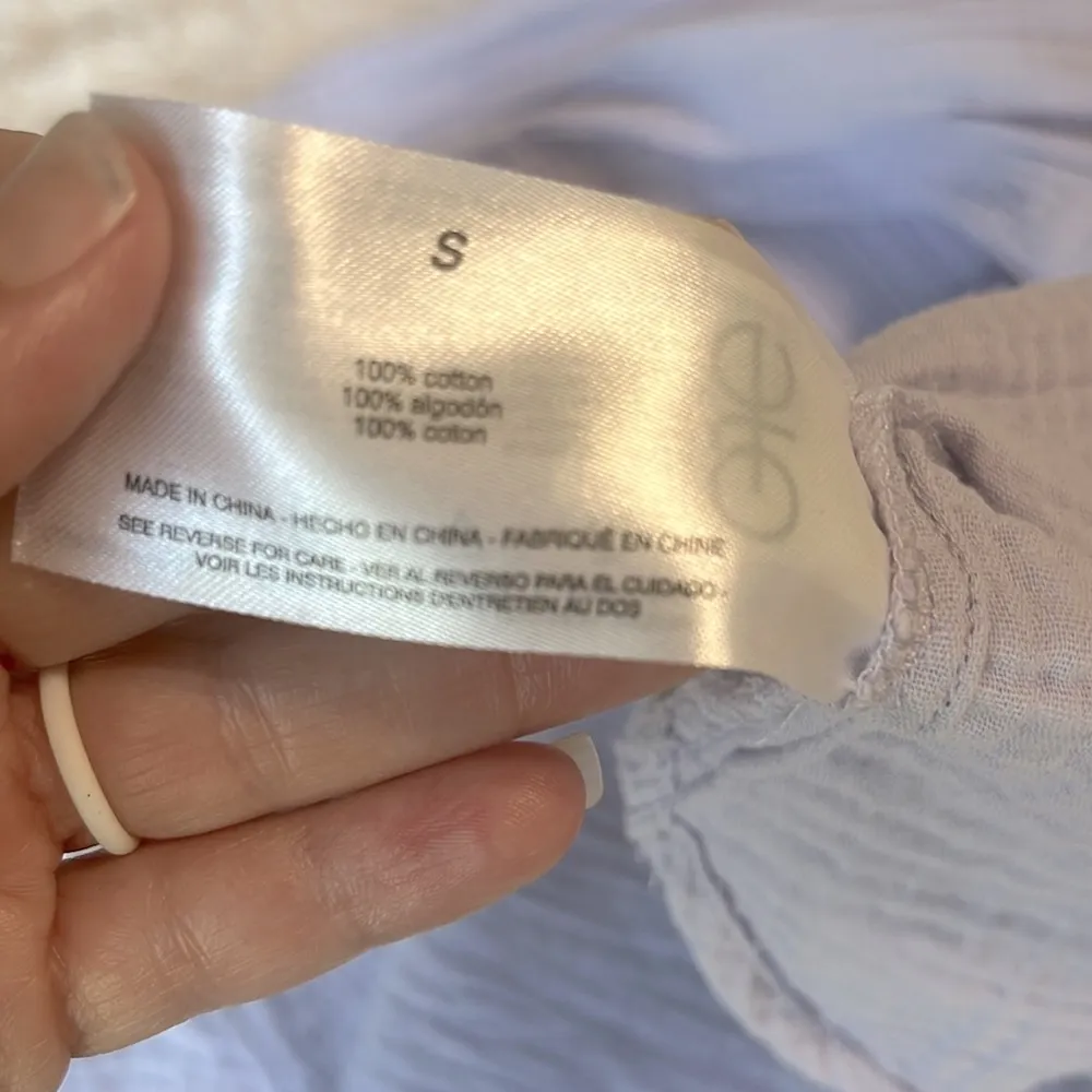 Lavender Gauzy Button Up Oversized - Image 7