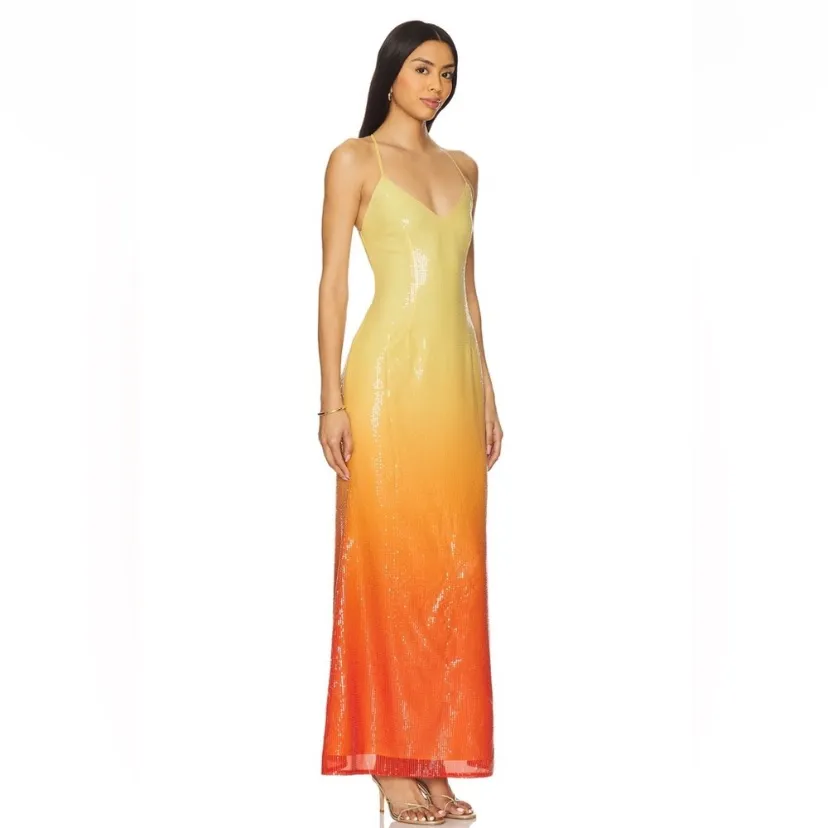 Runaway the Label‎ Niyah Maxi Dress in Mimosa Ombré size small nwt - Image 12