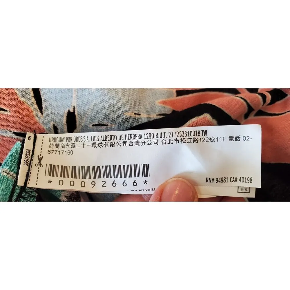 FOREVER 21 Women Multicolor Floral Spaghetti Strap Open Back Jumpsuit Size Large - Image 15