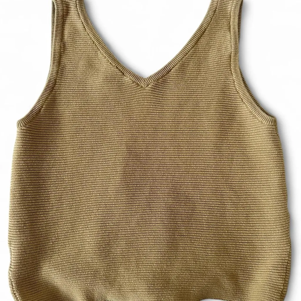 Wishlist Mustard Knitted Tank Top - Image 4