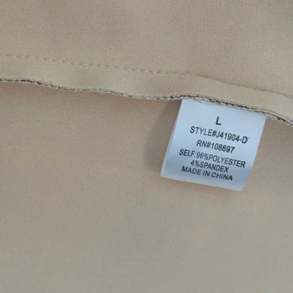 Alice Blue Tan Blazer with Notched Lapels Large - Image 6