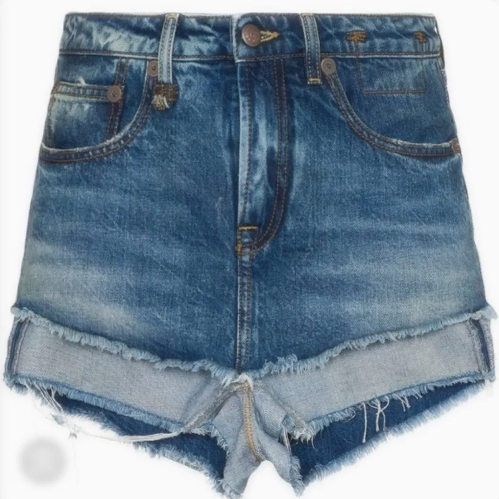 R13 Double Layer Denim Shorts - Image 5
