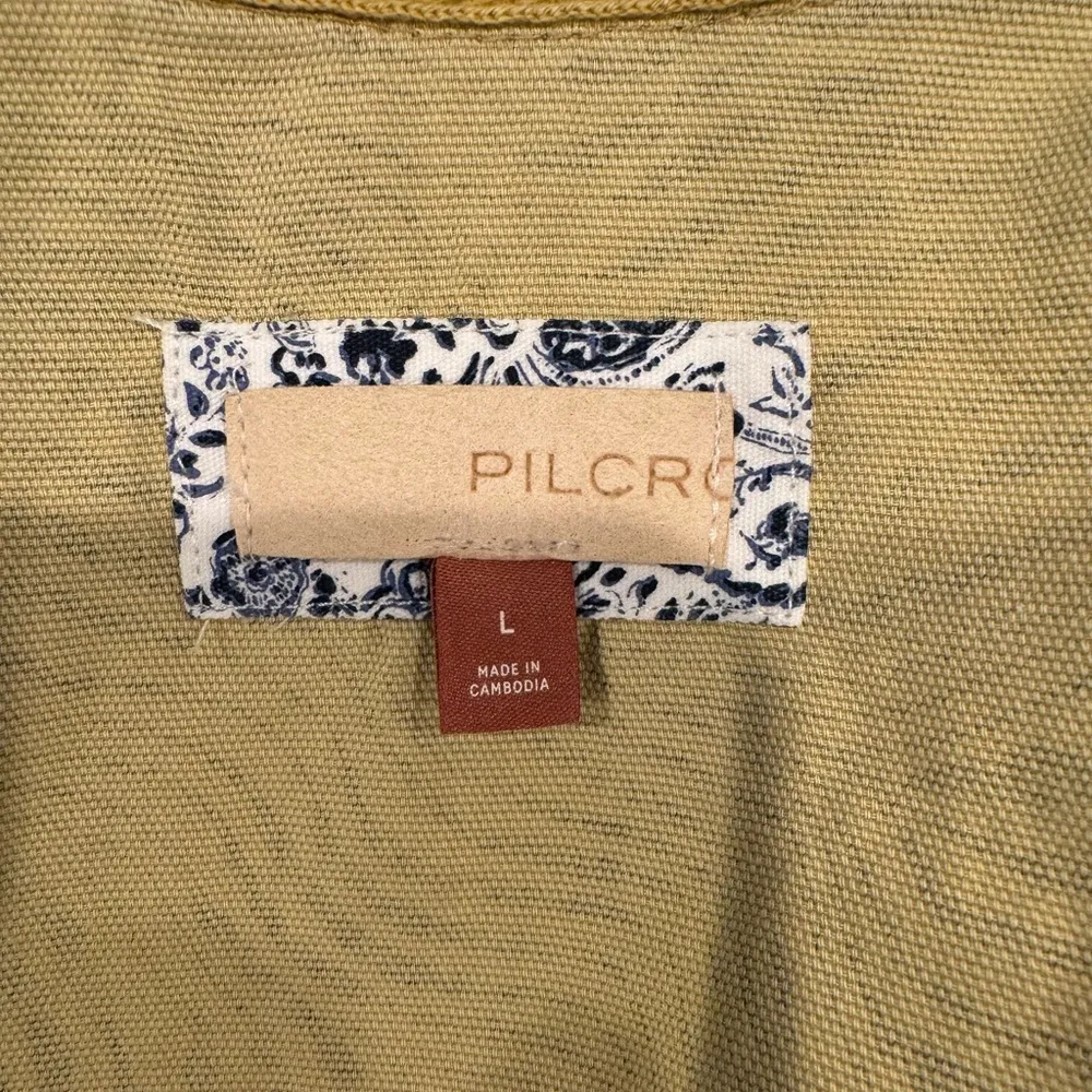 Pilcro Oversized Shacket Button Up Zebra Animal Print Size L - Image 10