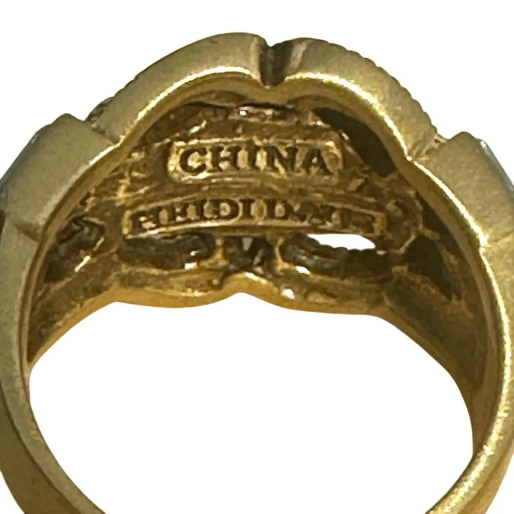 Heidi Daus Aqua Baguette Crystal Statement Ring - Image 8