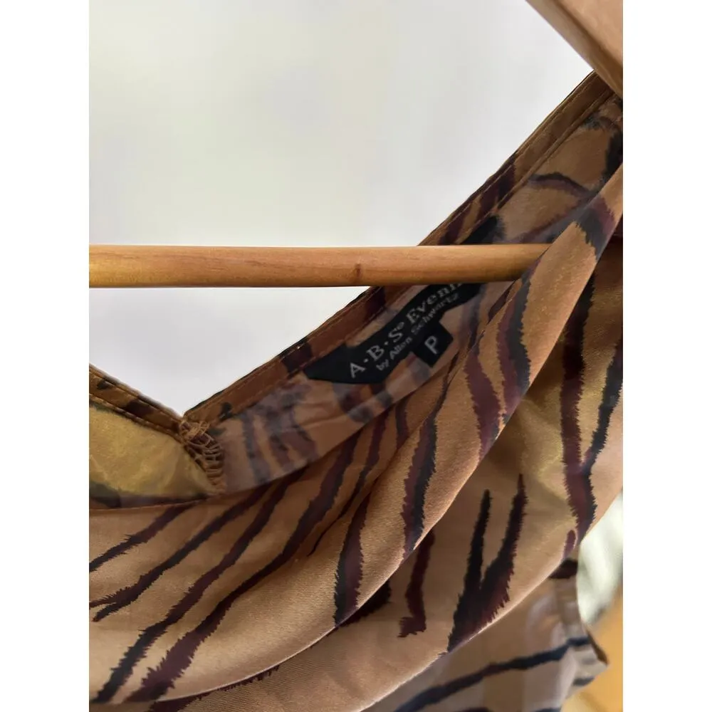 Vintage Leopard Print Top Size‎ Small/P Brown - Image 2