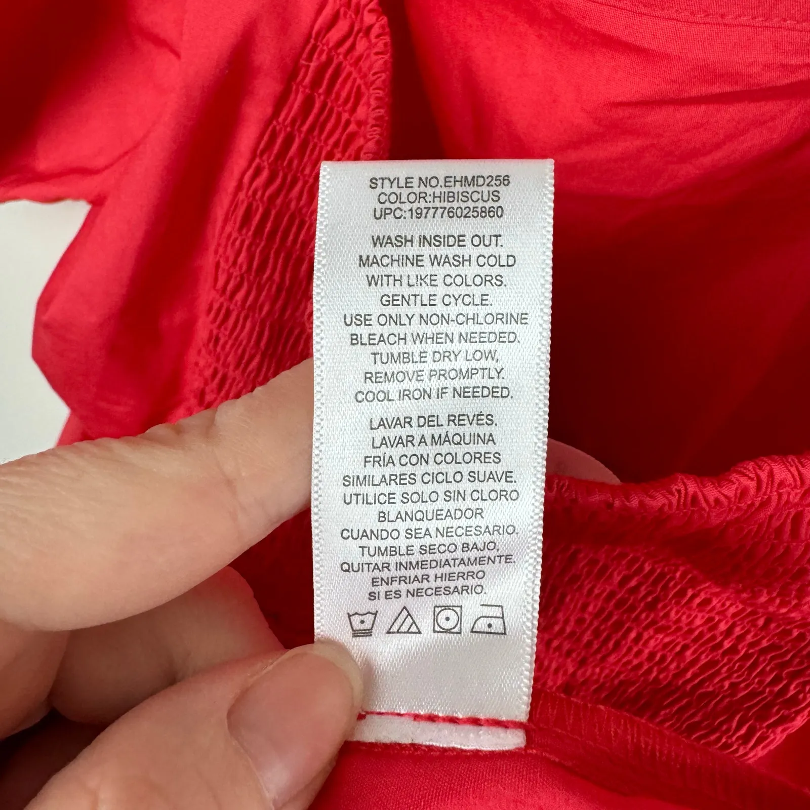 NWT Draper James Women Square Neck Puff Sleeve Tie Back Dress Pink‎ Sz XL Girly - Image 12