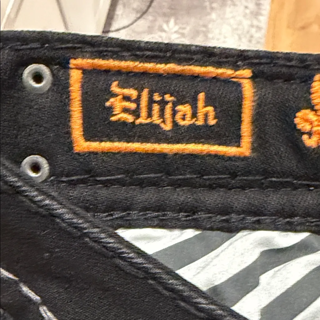 Rock Revival bootcut Black Jeans with Embellished Pockets 26 - Image 5