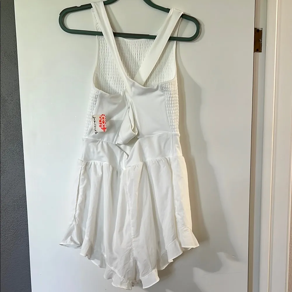 FP Movement by Free People Textured Ivory Romper White Size XL - Image 4