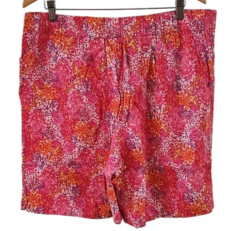 Isaac Mizrahi Live! Regular Printed Linen Bermuda Shorts 18W - Image 6
