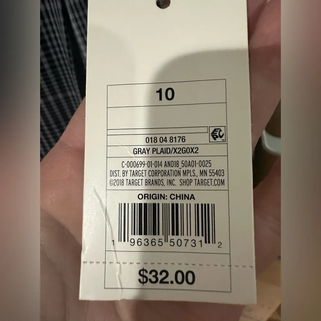 a new day Black and subtle pink Plaid Wide Leg Pants - Image 3