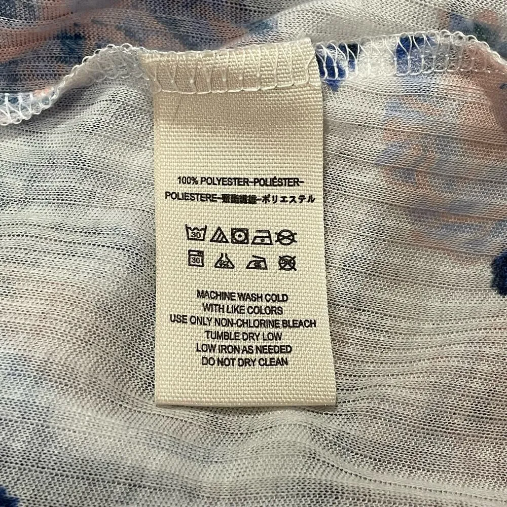 Free People Mirage Floral Printed Babydoll Minidress - White Multi - XS - Image 10