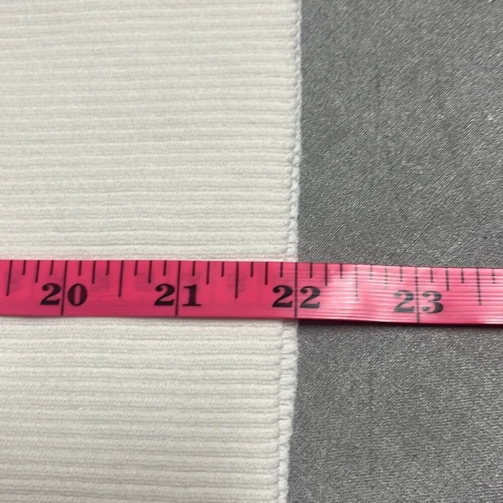 Minkpink White Halter Cross Over Tank Top Ribbed Cutout Medium NWT Coastal Sexy - Image 10