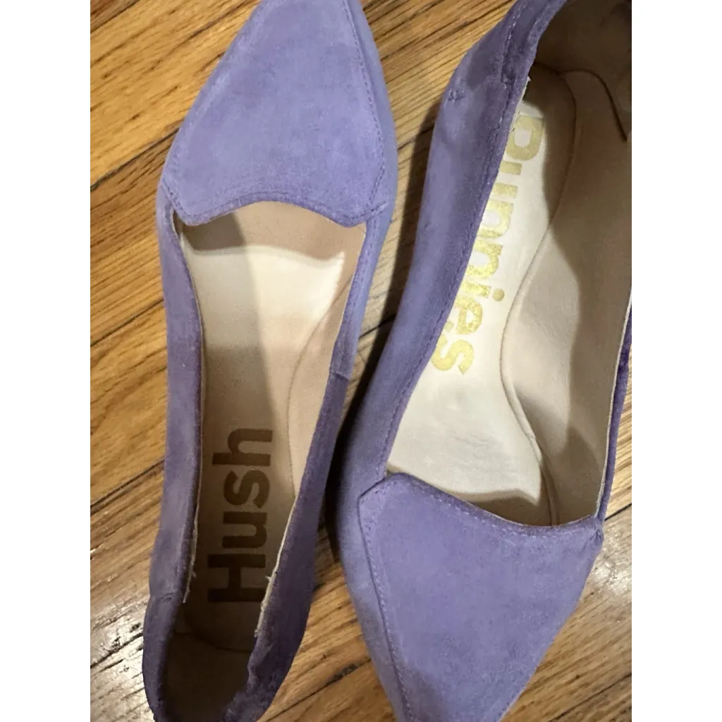 Hush Puppies Hazel Pointed Toe Ballerinas Taffy Purple Suede Flats 8 - Image 11