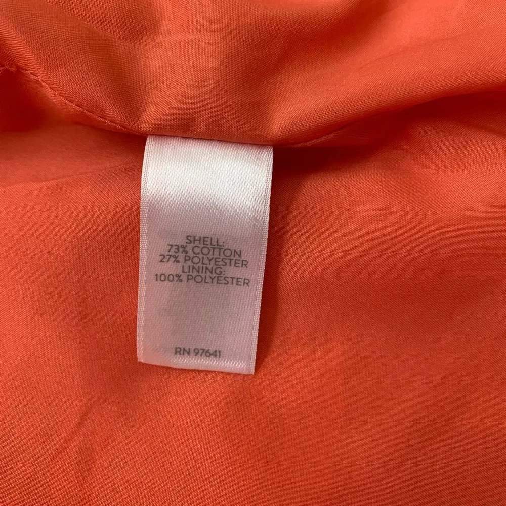 J. JILL Dahlia Blazer Tweed Jacket Size Small Coral Pink Career Office Spring Orange - Image 11