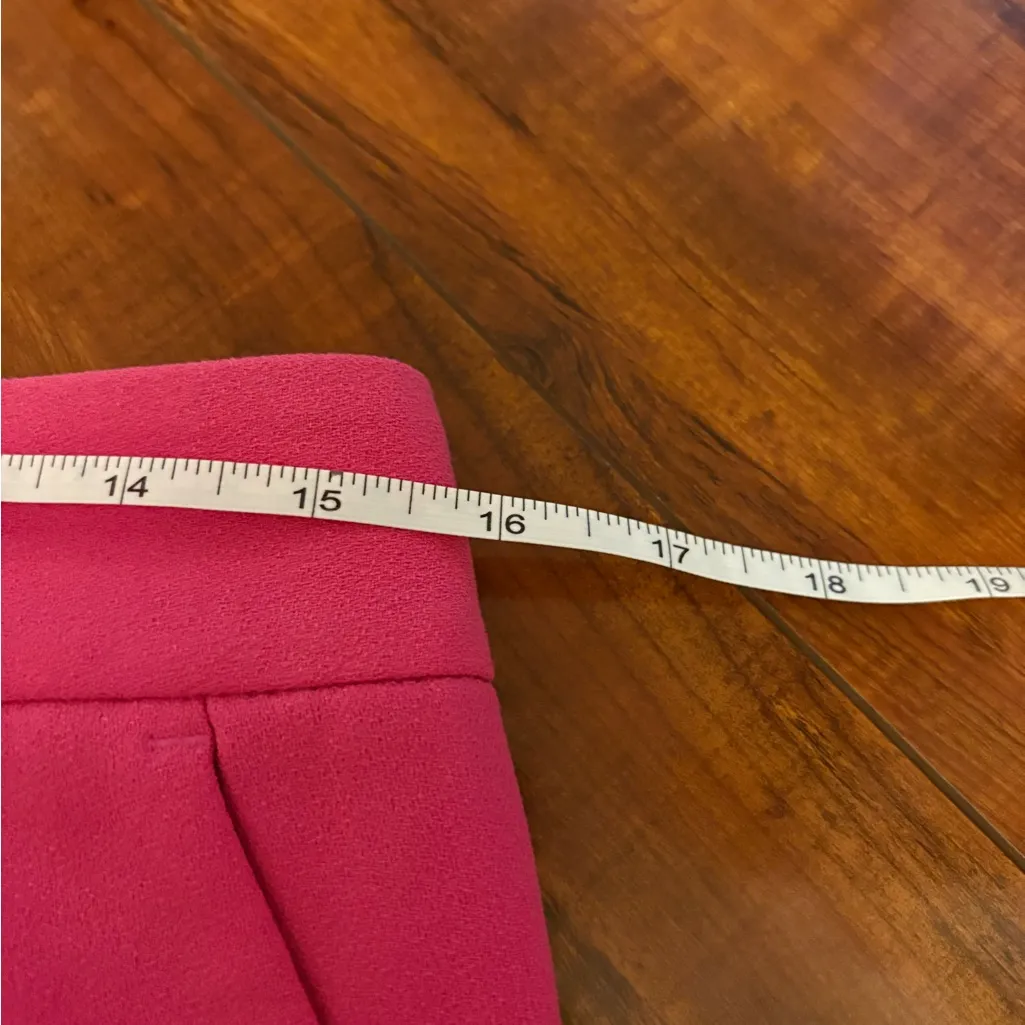 Alice + Olivia pink Pompey pleated front high waisted wide leg trousers pants 6 - Image 12