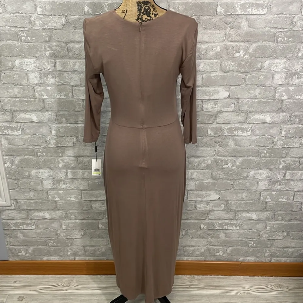 Calvin Klein V-Neck Tie Knot Sheath Dress - Image 7