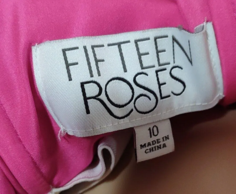 Fifteen Roses ball gown Pink Size 10 - Image 6