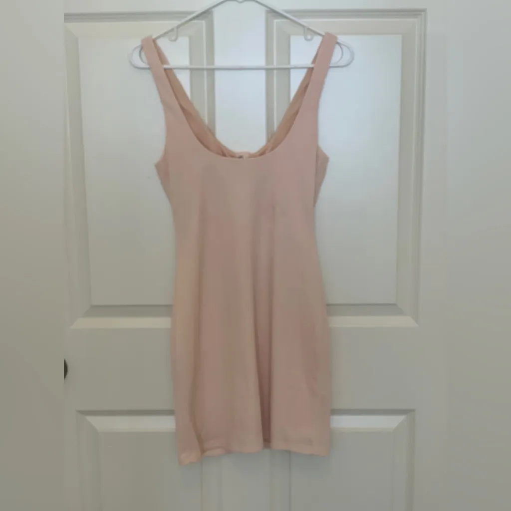 Lovers & Friends Elegant Beige Button-Down Dress.   Size-Small - Image 3