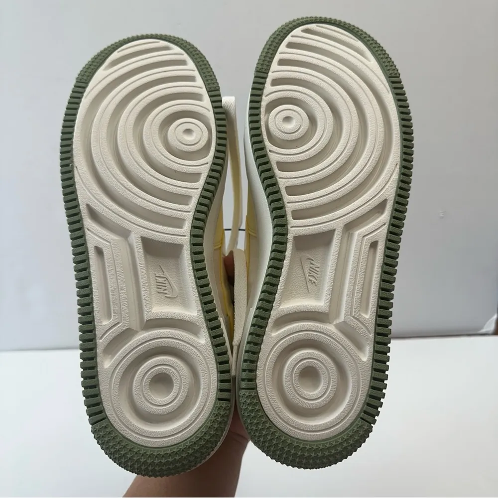 NWT Nike Air Force 1 Shadow Womens Size 10 Shoes Sail Oil Green Leather Sneakers - Image 6