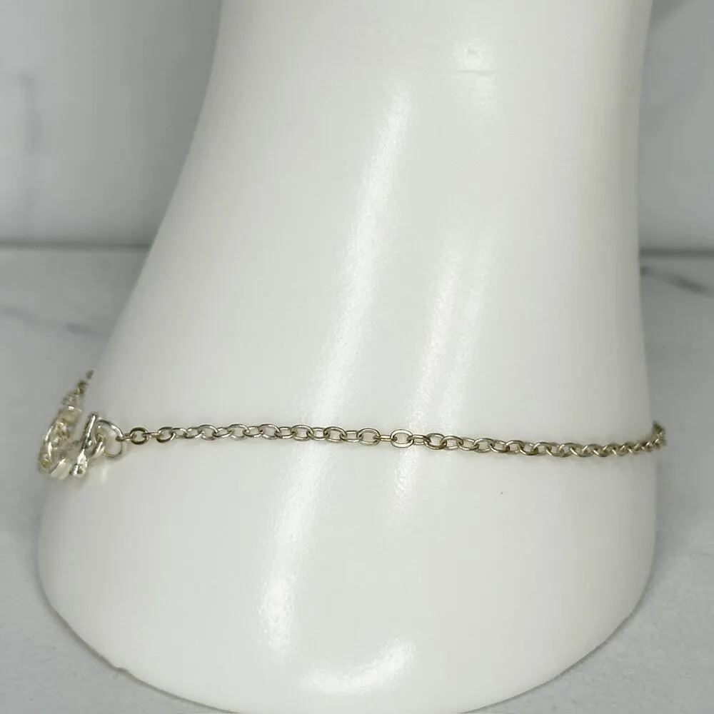 Silver Tone Anchor Anklet Ankle Bracelet - Image 3