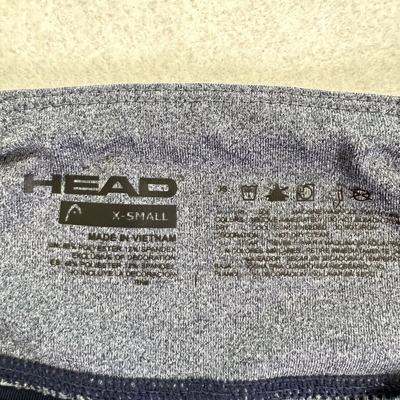 Head  Blue Athletic Workout Leggings - Image 4
