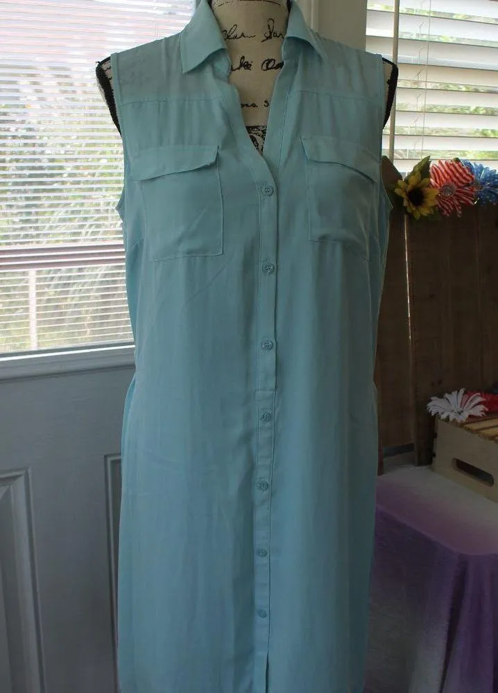 🔥REDUCED 🔥 New York & Co Shirt Dress Belted Light Summer - Image 2