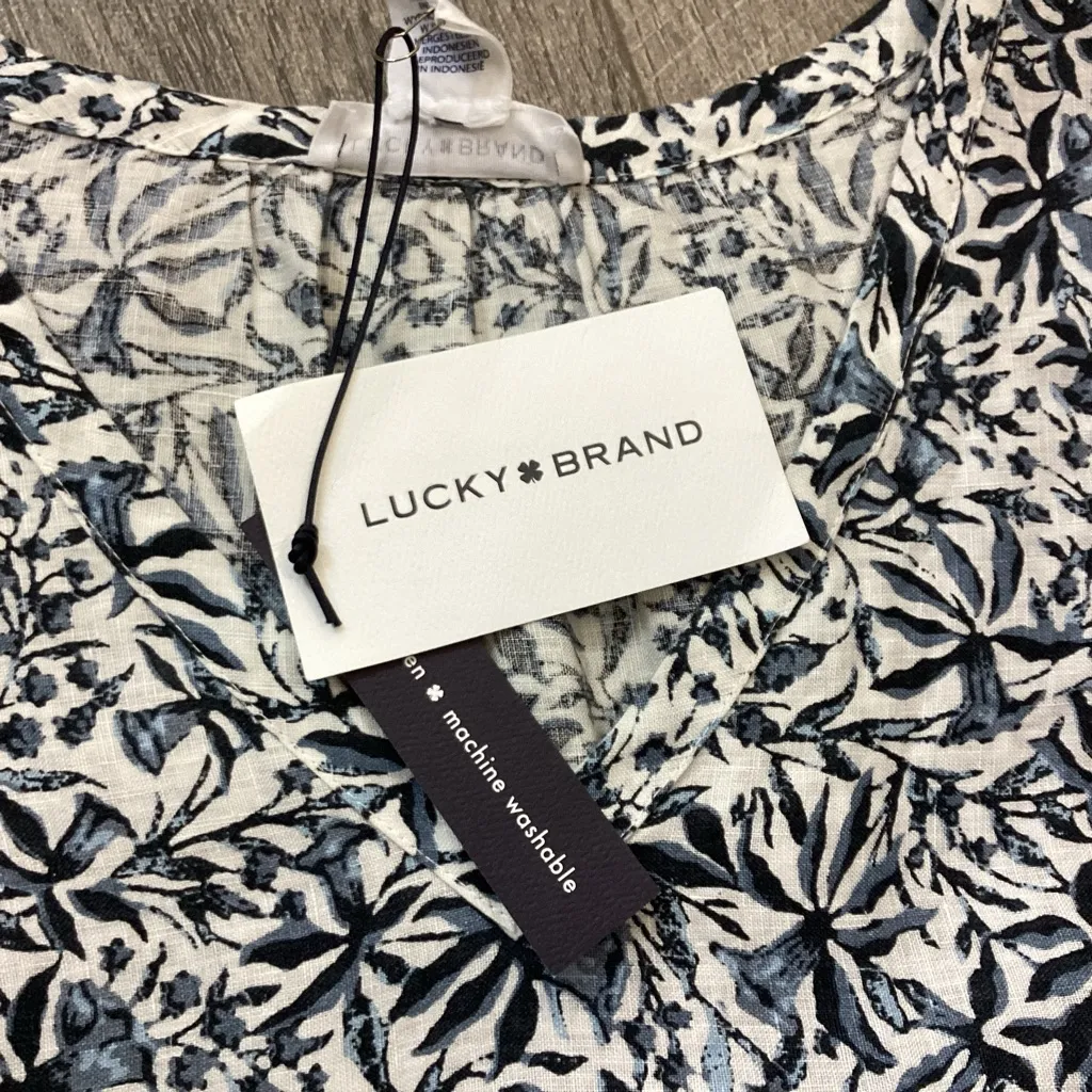 Lucky Brand Linen Tiered Dress Size 1X NWT - Image 5