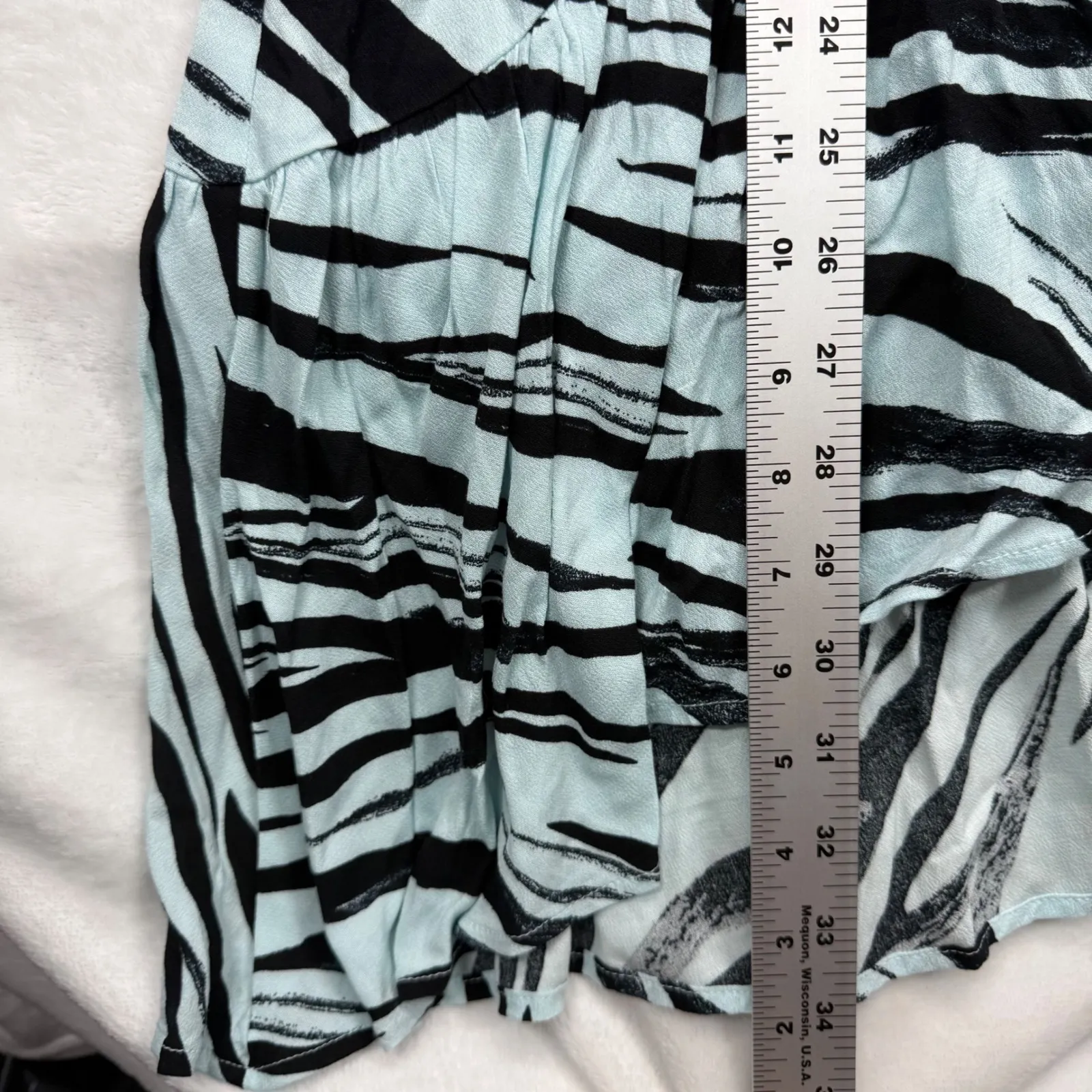 Leith Maxi Dress Animal Print Long‎ Sleeve Button Front Flowy Medium - Image 4