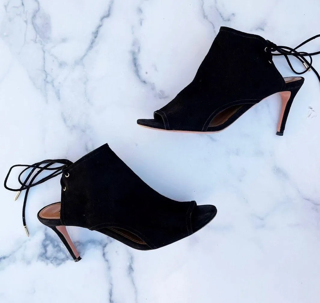 Bond 75 women’s black suede Glove sandal size IT 39 US 9 - Image 14