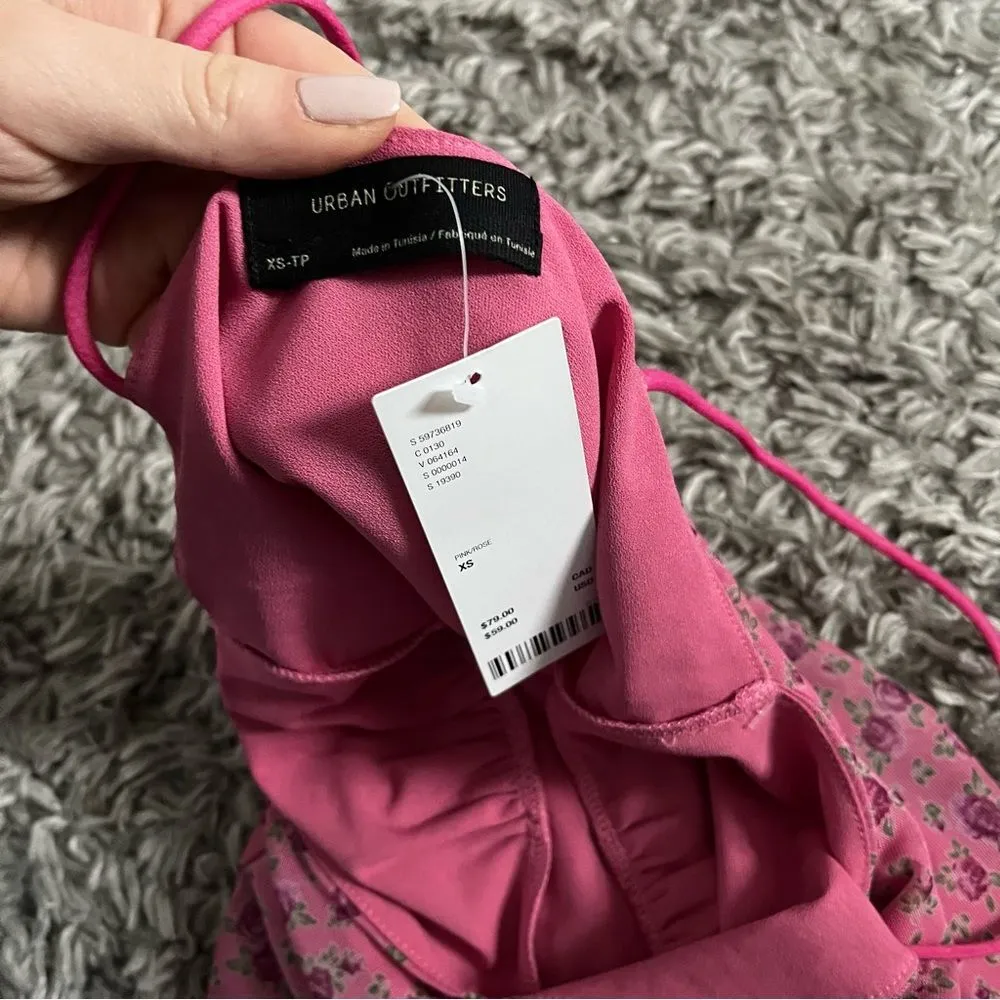 COPY - Urban Outfitters Pink Elodie Printed Mini Dress xs - Image 4